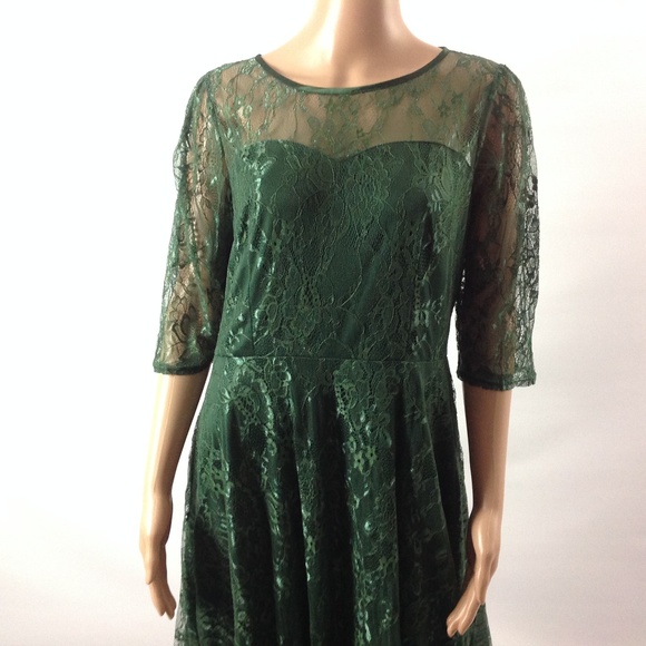 New Dress Tells Womens Cocktail Lace Floral Dress - Picture 2 of 5